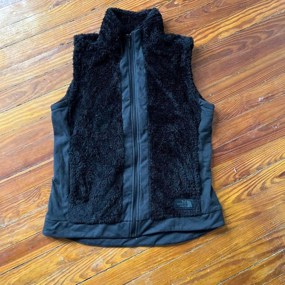 The North Face Women's Fleece Insulated Sherpa zip-up vest Size L